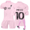 Inter Miami Messi No10 Football Kit Home Match Football Jersey Tracksuit Shirts Shorts And Socks Set For Kids And Men Kids Football Jersey Set Jerseys Sweat Suit Tracksuit Training Outfits