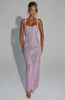 Fitted Off The Shoulder Sequin And Rhinestone Bodycon Dress