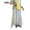 Sweet Mori-Style Embroidered Hollow-Out Lace Skirt