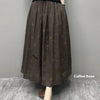 Ramie Printed Skirt Women Big Swing Art