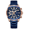 Men's Steel-band Multi-function Waterproof Watch