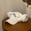 Unique And Adorable Letter-embroidered Thai Sauna Hat