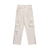 Retro Loose Multi-pocket Wide-leg Overalls