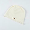 Breathable Knitted Linen Fisherman Hat With A Leather Patch Label