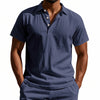 Breathable Linen Casual Short-Sleeve Polo Shirt
