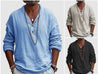 Retro Cotton And Linen Casual Long-sleeved Shirt