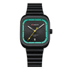 Unisex Square Couples Mesh-Strap Waterproof Watch
