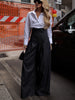 Elegant High-waist Wide-leg Jeans