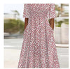 Printed European And American Style Summer Casual Loose Long-Sleeve Dress