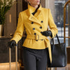 2026 Autumn And Winter High-class Temperament Socialite Coat Women's Cross-border Independent Station Waist Slimming High Collar Wool Top