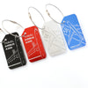 A380 Aluminum Alloy Boarding Pass Luggage Anti-lost Tag