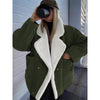 2026 Cross-border Autumn And Winter New European And American Women's Thickened Warm Fashion Loose Casual Retro Lamb Wool Jacket For Women