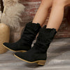 Pointed Suede Boots For Women