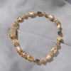 Light Luxury 6mm Blue Gemstone Bracelet Sweater Chain Minimalist