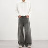 Mens Simple Basic Washed Gray Denim Jeans For FallWinter