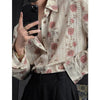 Men's Idle Style Hollow Flower Long Sleeve Shirt