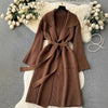 Elegant Minimalist Long-style Fashion Knit Cardigan Coat