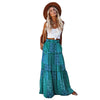 Bohemian-style Loose Casual Printed High-waisted Skirt
