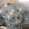 Temperament Commute Slimming V-neck Short Sleeve Printed Waist-controlled Dress