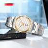 Mens Watch With A Steel Band Calendar Function