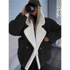 2026 Cross-border Autumn And Winter New European And American Women's Thickened Warm Fashion Loose Casual Retro Lamb Wool Jacket For Women