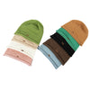 Breathable Knitted Linen Fisherman Hat With A Leather Patch Label