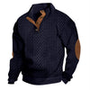 Stand Collar Long Sleeve Jacquard Knitted Pullover Sweater
