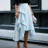 New Irregular Wave-Hem Elegant Skirt