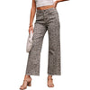 Women's European And American Personalized High Waist Frayed Jeans