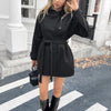 Women's Long Sleeve Sweater Overcoat Coat