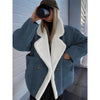 2026 Cross-border Autumn And Winter New European And American Women's Thickened Warm Fashion Loose Casual Retro Lamb Wool Jacket For Women