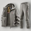 Men's Loose Casual Hooded And Velvet Printed Jacket