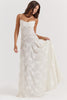 Sexy Flowers Lace Suspender Dress Summer Fashion Slim Back Lace-up Long Dresses Party Evening Club Clothing For Women
