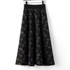 High Waist A- Line Large Hem Midi Dress