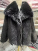 Women's Pure Color Versatile Faux Fur Collar Long Sleeve Coat Plus Size Outerwear