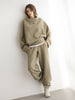 Stylish Versatile Casual Sportswear Hoodie Two-piece Set