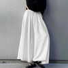 White Satin Draped High-waisted Midi Skirt
