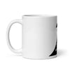 White glossy mug