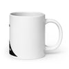 White glossy mug