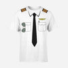 Customizable Pilot Uniform (Badge 2) Designed 3D T-Shirts