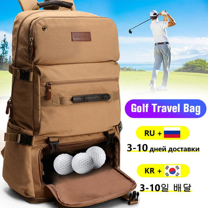80L Golf Bags Men For Airlines Golf Aviation Bag Traveling Camping Backpack Shoes Bags Sports Bag sacoche homme X261D