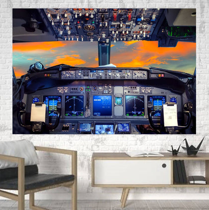 Amazing Boeing 737 Printed Canvas Posters (1 Piece)