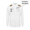 Customizable Pilot Uniform (Badge 1) 3D "LONG Sleeved" Polo T-Shirts