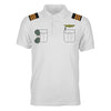 Customizable Pilot Uniform (Badge 2) Designed 3D Polo T-Shirts