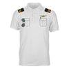 Customizable Pilot Uniform (Badge 3) Designed 3D Polo T-Shirts