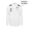 Customizable Pilot Uniform (Badge 3) 3D "LONG Sleeved" Polo T-Shirts