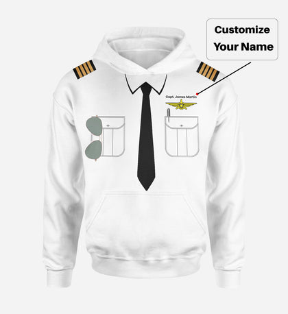 Customizable Pilot Uniform (Badge 3) Designed 3D Hoodies