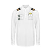 Customizable Pilot Uniform (Badge 4) 3D "LONG Sleeved" Polo T-Shirts