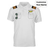 Customizable Pilot Uniform (Badge 4) Designed 3D Polo T-Shirts