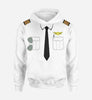 Customizable Pilot Uniform (Badge 4) Designed 3D Hoodies